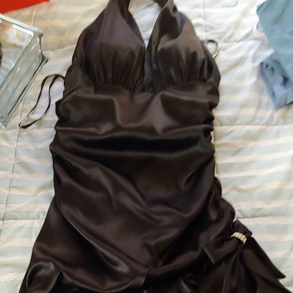Silky Black Dress
